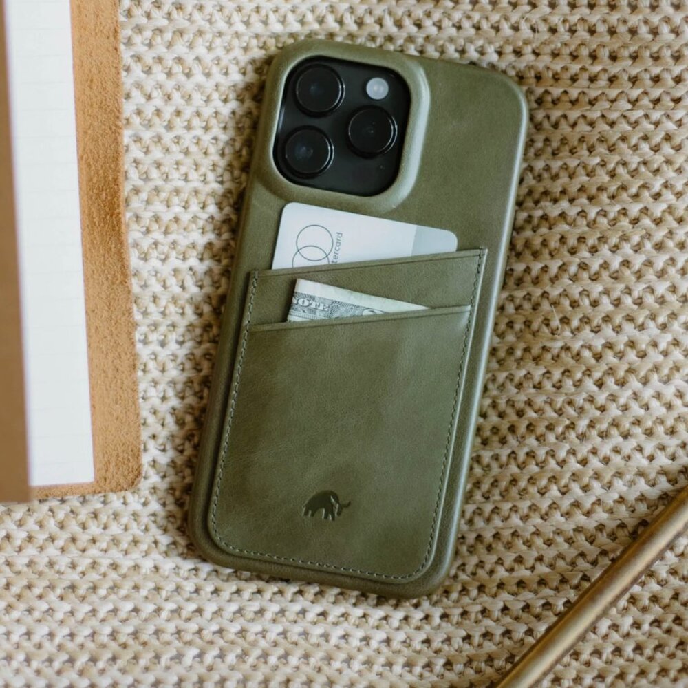 Bullstrap Minimalist Portfolio Case, MAVERICK (Green), iPhone 16 Pro Case, NEW - Picture 7 of 14